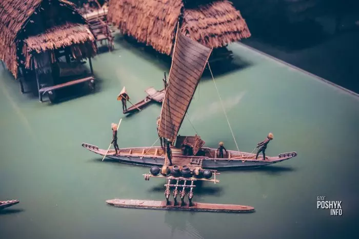 мініяцюра паселішчы індзейцаў