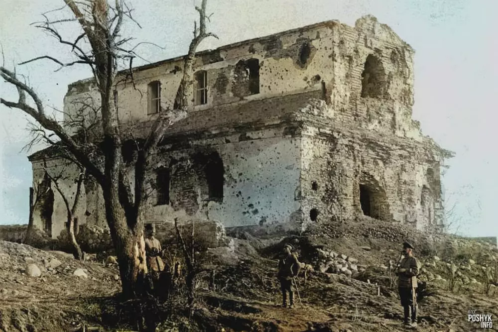 Руіны царквы ў вёсцы Наваспаск, Беларусь