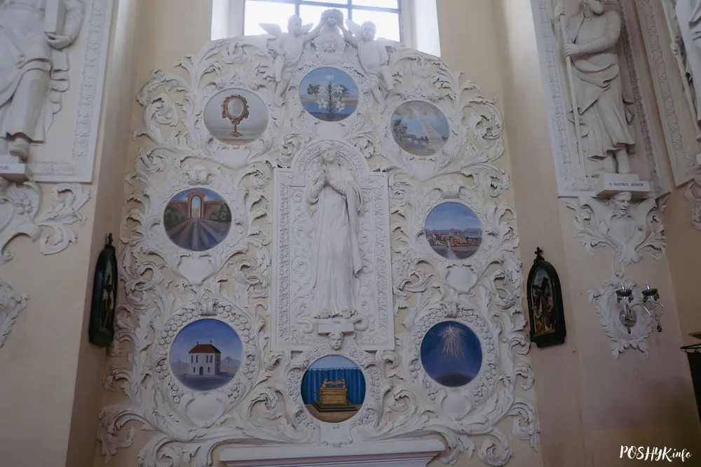Інтэр'ер касцёла ў Міхалішках