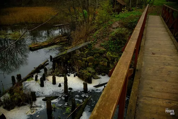 Манькавіцкі вадаспад Мост у Манькавічах