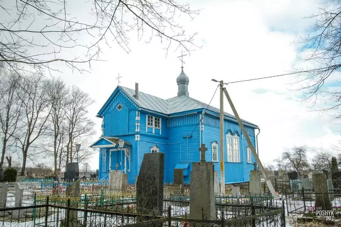 Царква Пакроўская ў аграгарадку Лань.