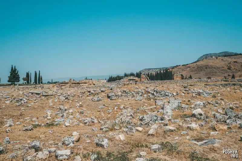 Руіны старажытнага горада ierapolis Турцыя