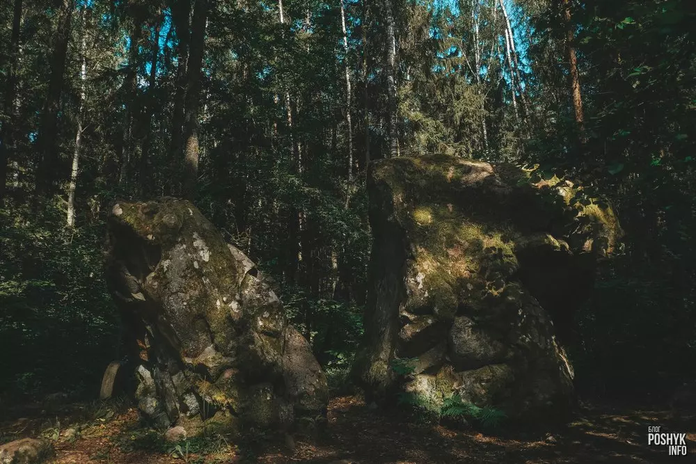 Камень закаханых у Слоніме Расколаты валун Слонім