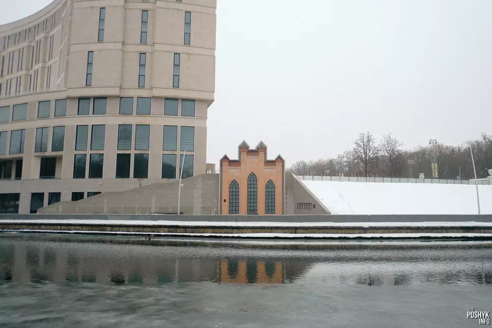 Фасада адноўленай электрастанцыі ў Мінску