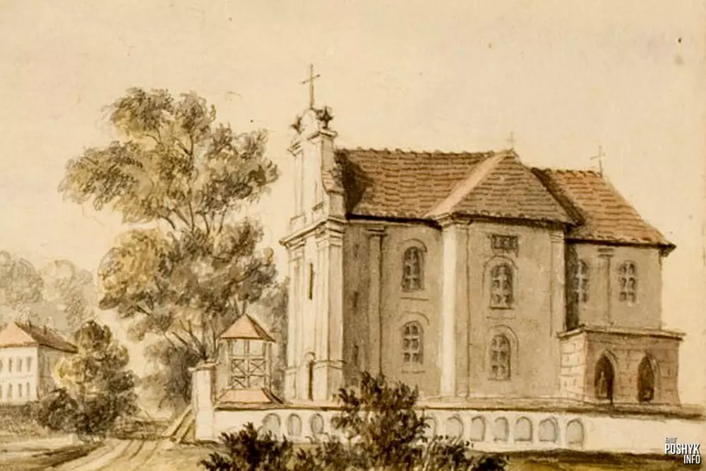 Разбураны касцёл у Асвеі