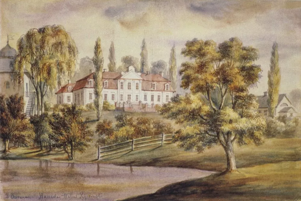 Як выглядала сядзіба Ганута ў Ручыцы Як выглядала сядзіба Ганута ў Ручыцы