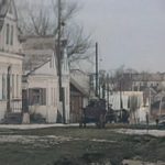 Кадры с городом Ивье в фильме 1982 года "Чужая бацькаўшчына"