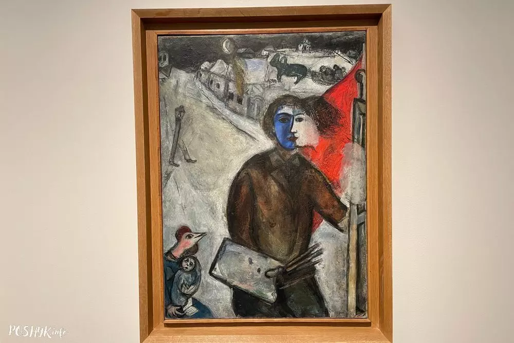 Painting by Marc Chagall in the museum