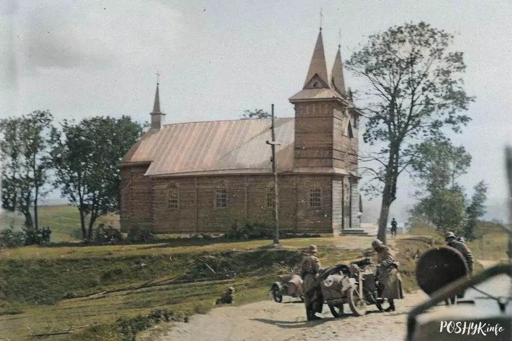 Касцёл Лоск, старое фота Касцёл у Лоску старое фота