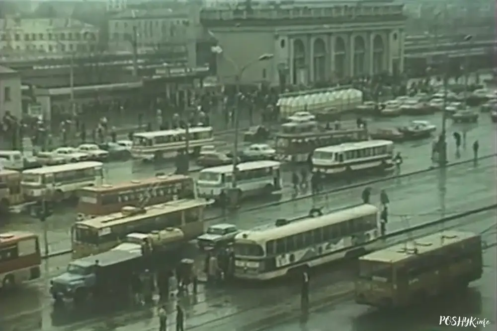 Вакзальная плошча Мінска, старое фота