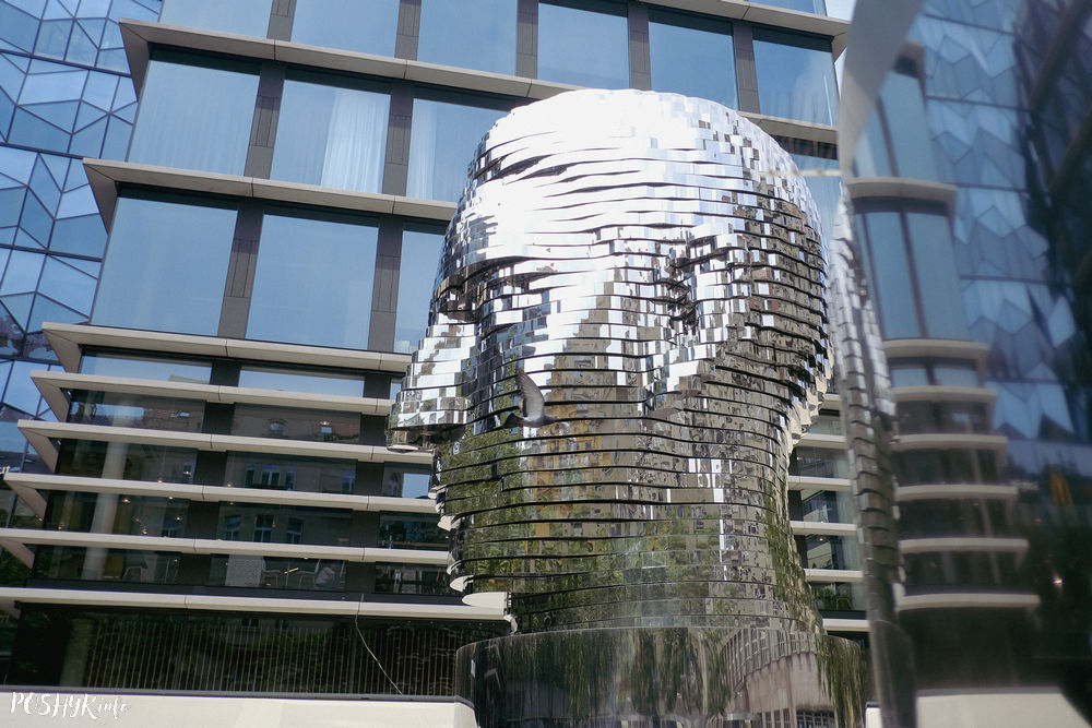 Head of Franz Kafka Prague