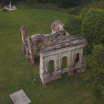 Рэшткі палаца Гільзенаў і кляштар місіянераў у Асвеі Палац Гільзенаў Асвея