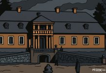 Парк і месца, дзе стаяла сядзіба Тышкевічаў у Свіслачы Прыкладна так выгляда сядзіба Тышкевічаў у Свіслачы