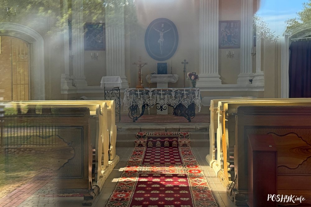 Як выглядае касцёл у Воўчыне ўнутры