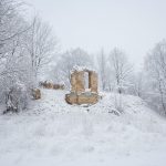 Роўнапаль (Роўнае Поле): руіны старадаўняга палаца Руіны ў мястэчку Роўнае Поле