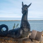 Скульптура “Лепельскі Цмок” Cкульптура Цмока ў Лепелі