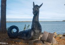 Скульптура “Лепельскі Цмок” Cкульптура Цмока ў Лепелі