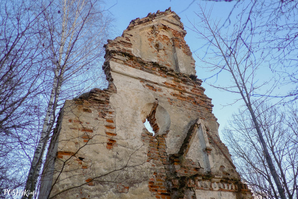 Руіны капліцы ў вёсцы Старая Жосна