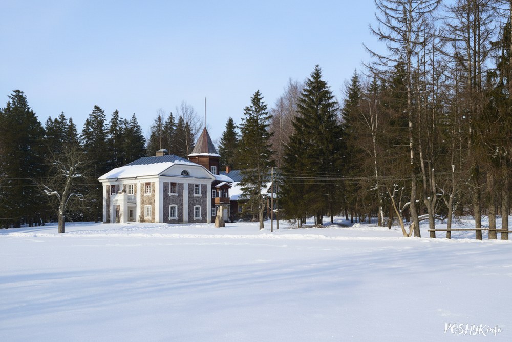 Старое фота - сядзіба Адравонж Храптовічаў
