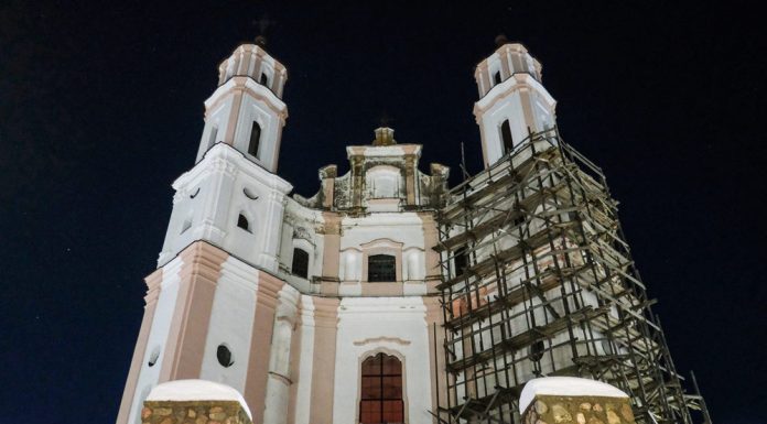 Незвычайны касцёл у мястэчку Лужкі Незвычайны касцёл у мястэчку Лужкі