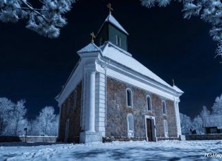 Унікальная трохкутная царква ў вёсцы Вялікая Сваротва Вялікая Сваротва
