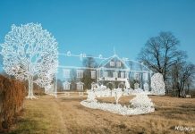 Былая сядзіба Корвін-Мілеўскіх у Лаздунах
